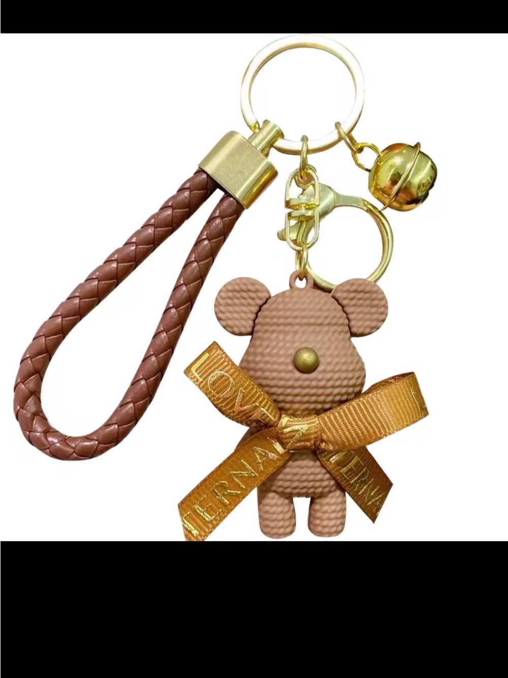 Brown Teddy Bear Keychain